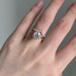 2.00ct Round cut moissanite engagement ring set