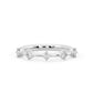 1/4ct Lab Grown Diamond Ring Half Eternity Wedding Band 14K White Gold