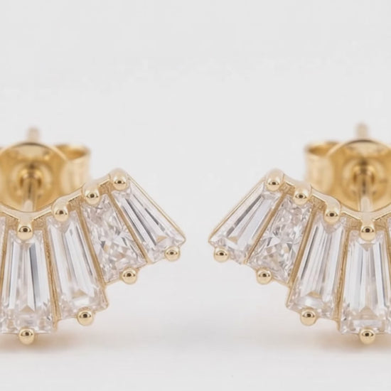 baguettes diamond earrings​


