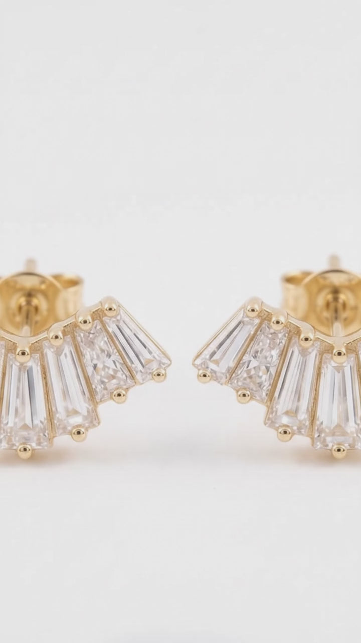 baguettes diamond earrings​

