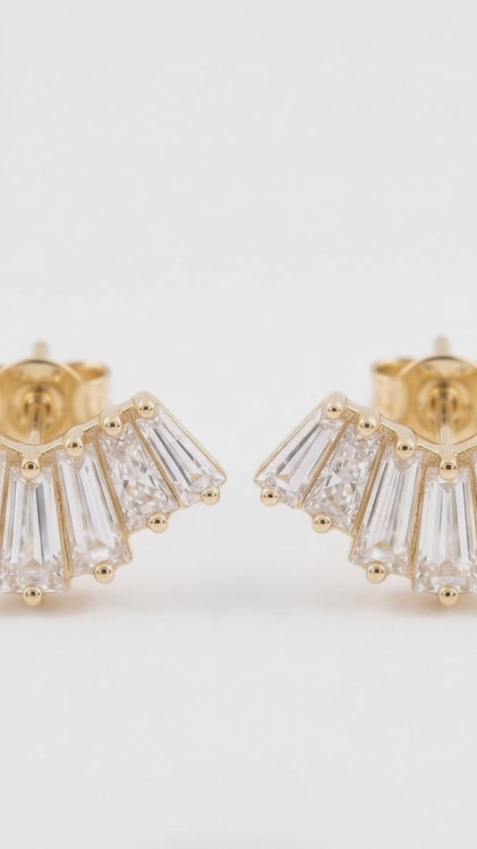 baguettes diamond earrings​

