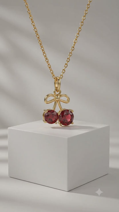 1.500ct Cherry Lab Grown Diamond Pendant Necklace