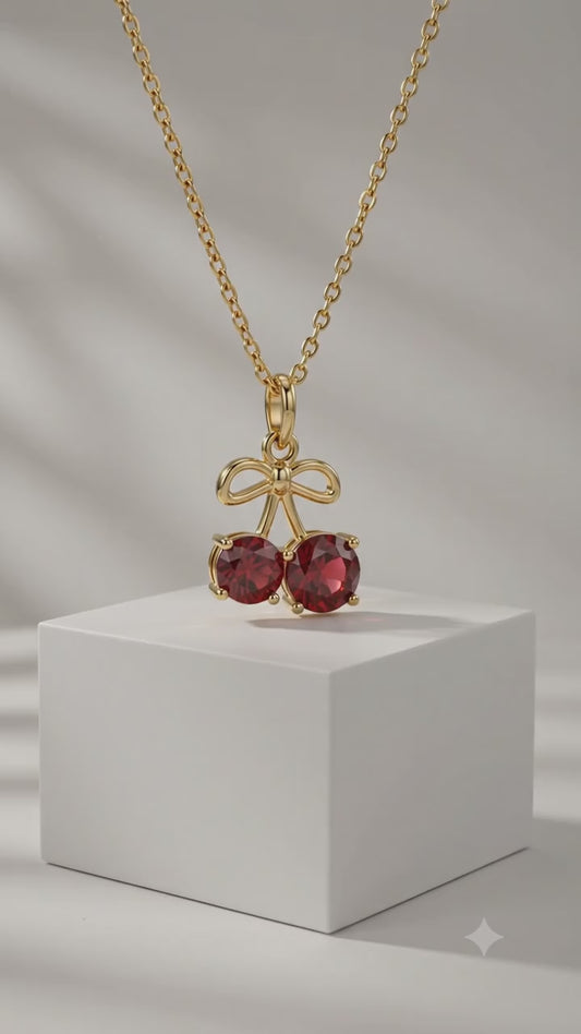 1.500ct Cherry Lab Grown Diamond Pendant Necklace