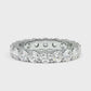 1.70Ct Round Cut Natural Diamond Eternity Ring 14k White Gold Womens Wedding Band