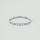 0.350Ct Round Cut Natural Diamond Eternity Ring 14k White Gold Wedding Band