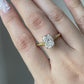 3.22ct  Rectangular Cushion Cut Moissanite Engagement Ring