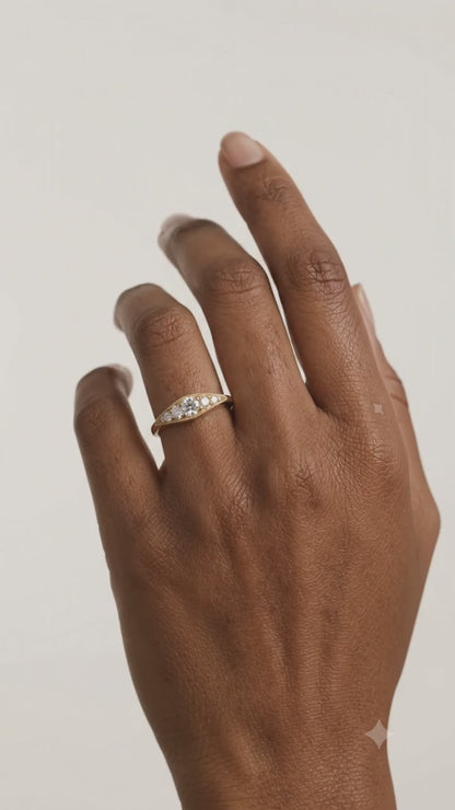 0.200 ct Vintage Inspired Lab Grown Diamond Wedding Band