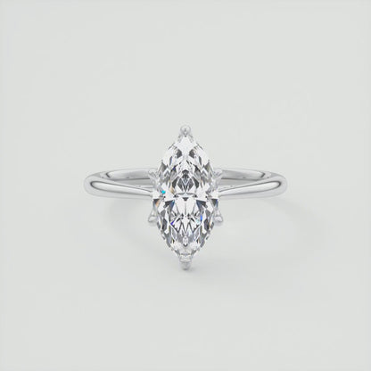 2.00Ct Marquise Cut Diamond Engagement Ring in 14k Yellow Gold