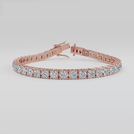 10.00ct Round Cut Lab Grown Diamond Tennis Bracelet Fine Jewelry for Women