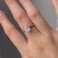 2.00ct  Rectangular Cushion Cut Moissanite Engagement Ring