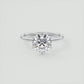 1.00ct Round Cut Lab Grown Diamond Engagement Ring