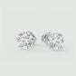 1/2ct Lab Grown Diamond Stud Earrings • 14K Yellow Gold Dainty Solitaire Earrings
