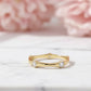 14K Gold Bezel Ring – Lab‑Grown Diamond Stackable