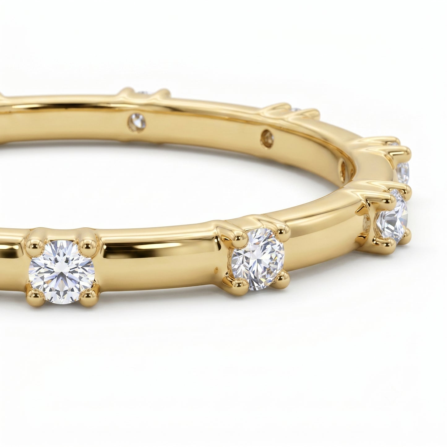 0.050Ct Lab Grown Diamond Eternity Ring, Diamond Wedding Band