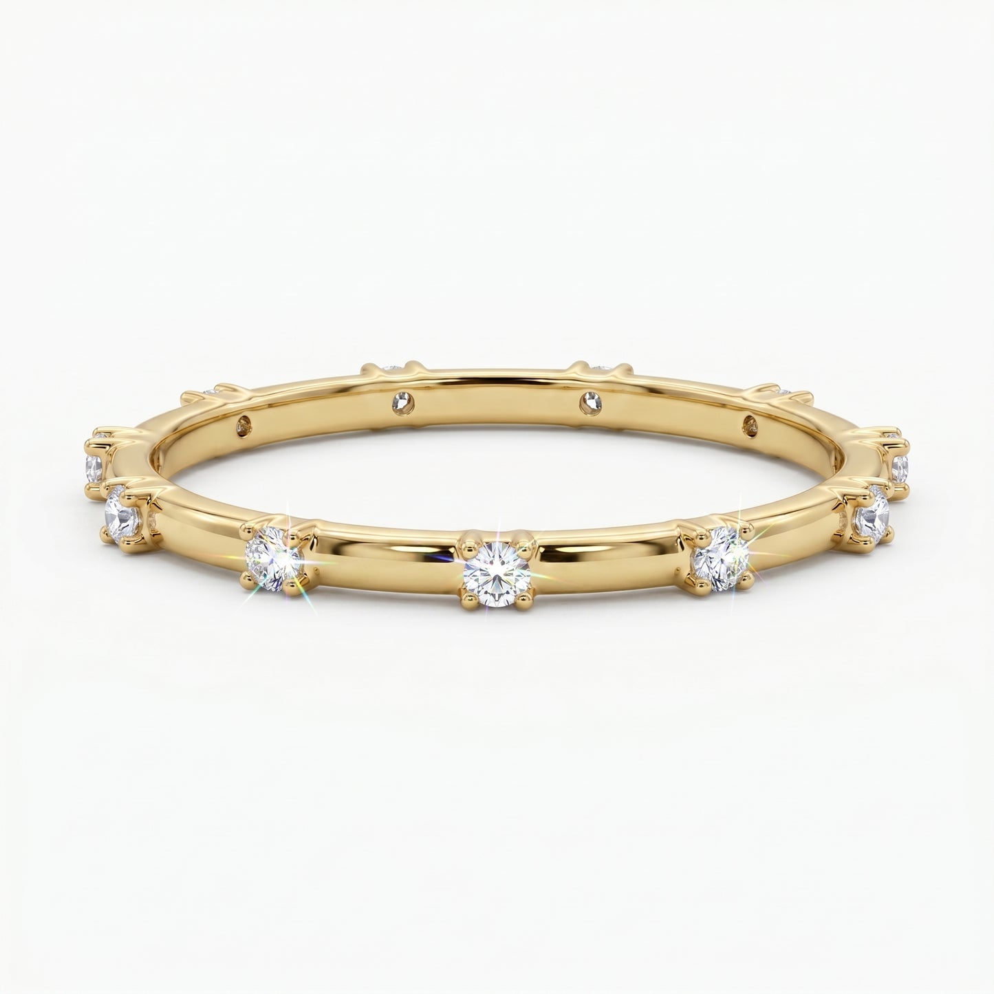0.050Ct Lab Grown Diamond Eternity Ring, Diamond Wedding Band