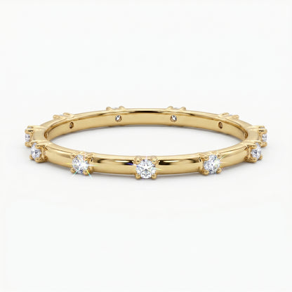 0.050Ct Lab Grown Diamond Eternity Ring, Diamond Wedding Band