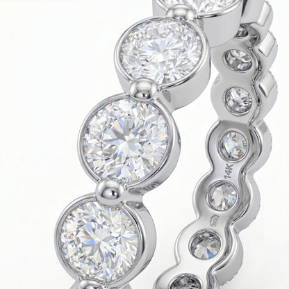 1.20ct Lab Grown Diamond Eternity Ring, Round Diamond Wedding Band