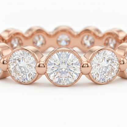 1.20ct Lab Grown Diamond Eternity Ring, Round Diamond Wedding Band