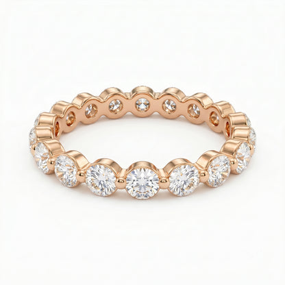 1.20ct Lab Grown Diamond Eternity Ring, Round Diamond Wedding Band