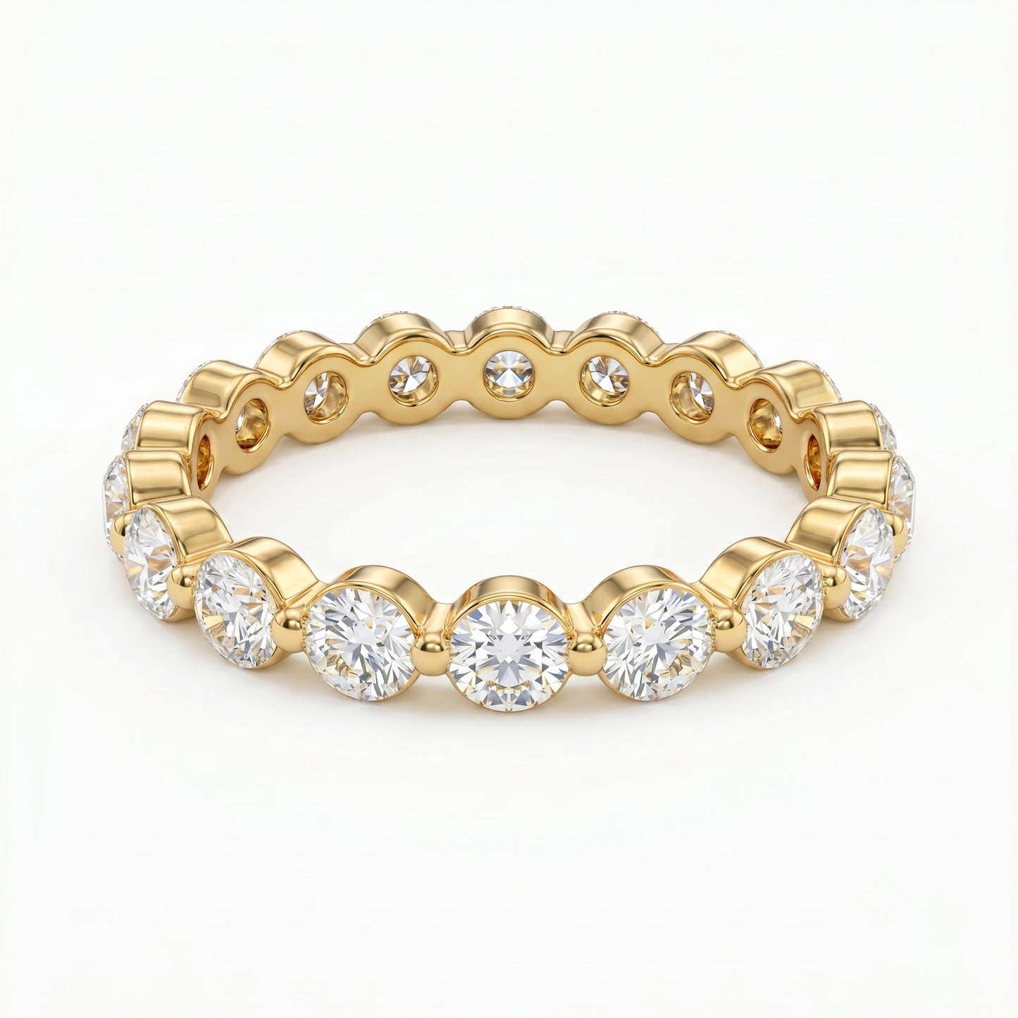 1.20ct Lab Grown Diamond Eternity Ring, Round Diamond Wedding Band