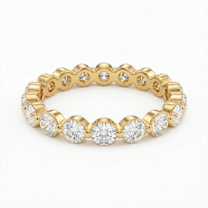 1.20ct Lab Grown Diamond Eternity Ring, Round Diamond Wedding Band