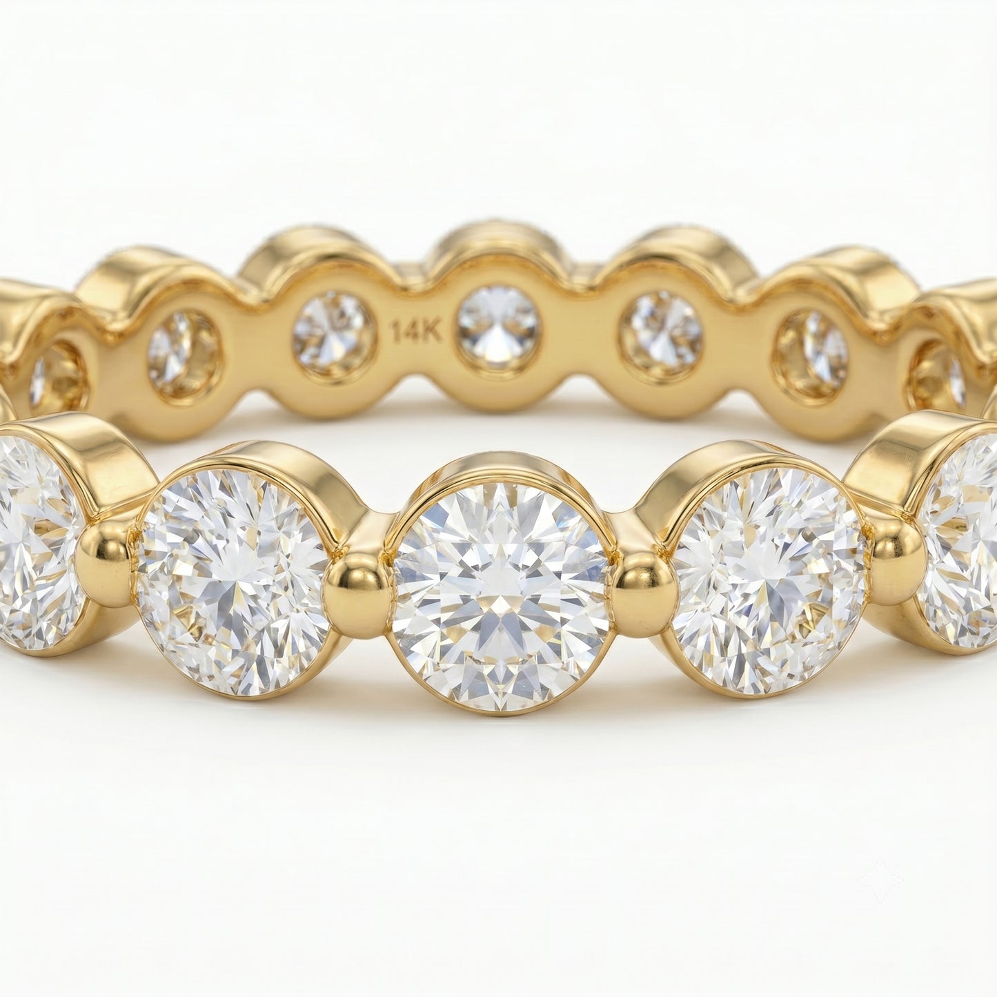1.20ct Lab Grown Diamond Eternity Ring, Round Diamond Wedding Band