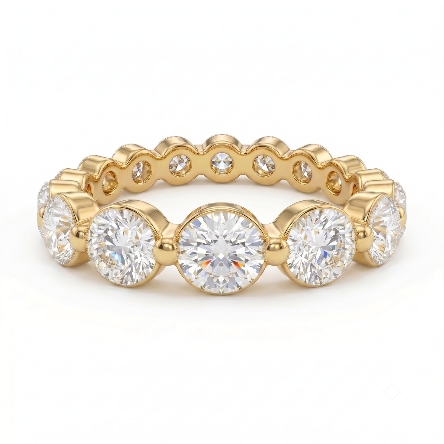 1.20ct Lab Grown Diamond Eternity Ring, Round Diamond Wedding Band