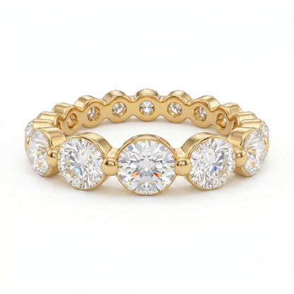 1.20ct Lab Grown Diamond Eternity Ring, Round Diamond Wedding Band