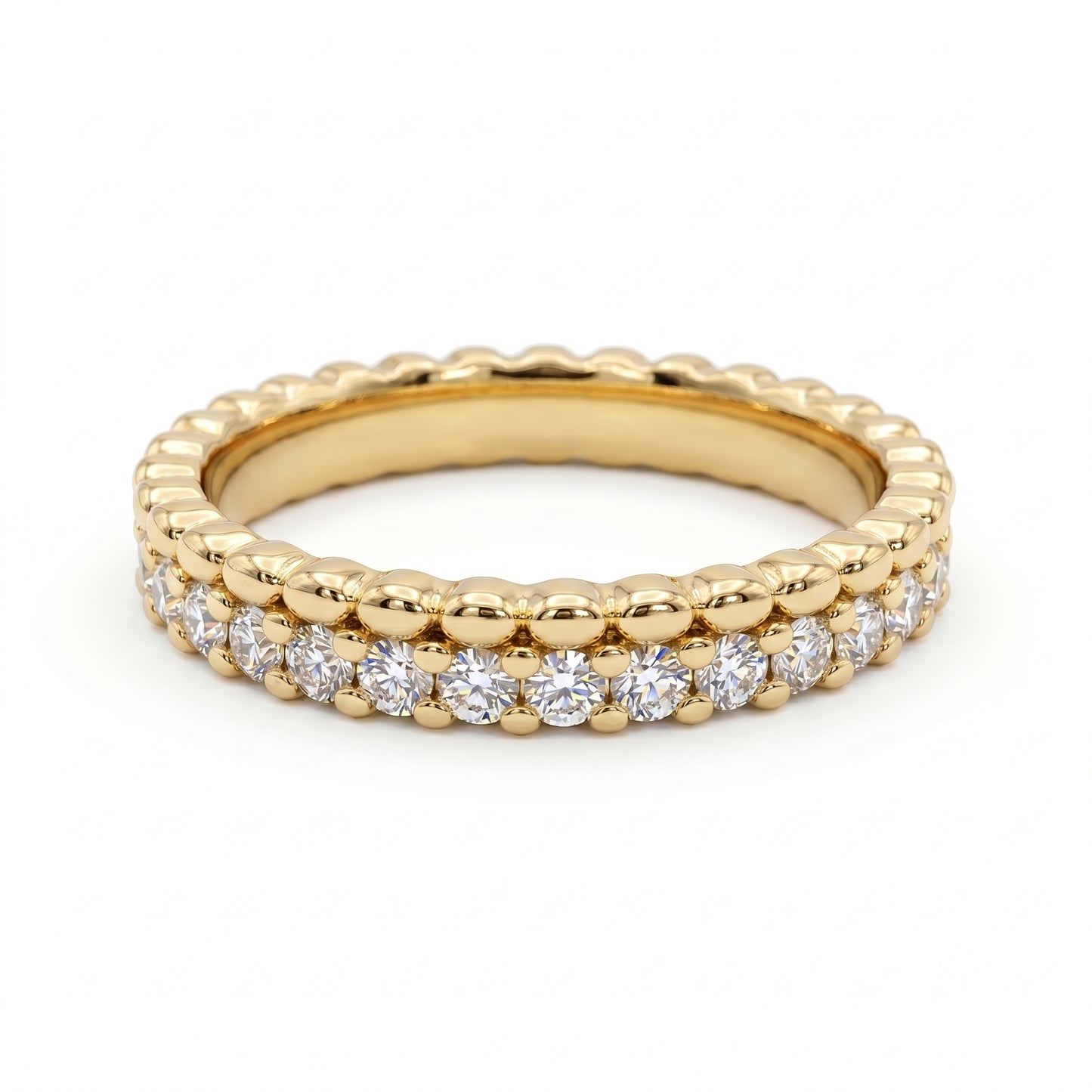 0.600ct Lab Grown Diamond Wedding Band, Full Eternity Diamond Ring