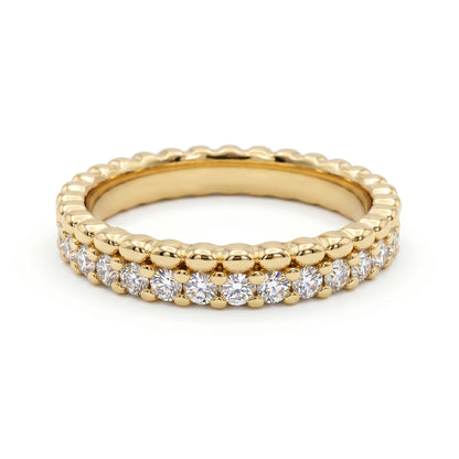 0.600ct Lab Grown Diamond Wedding Band, Full Eternity Diamond Ring