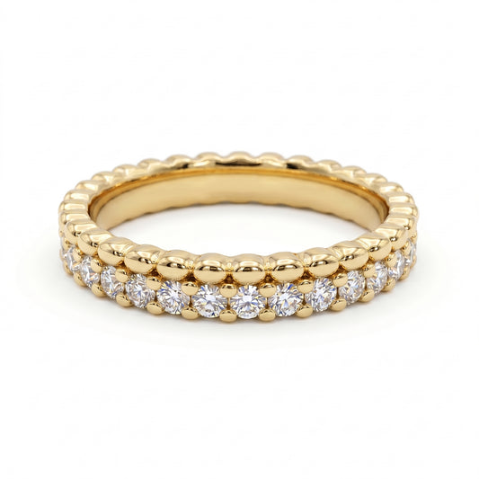 0.600ct Lab Grown Diamond Wedding Band, Full Eternity Diamond Ring