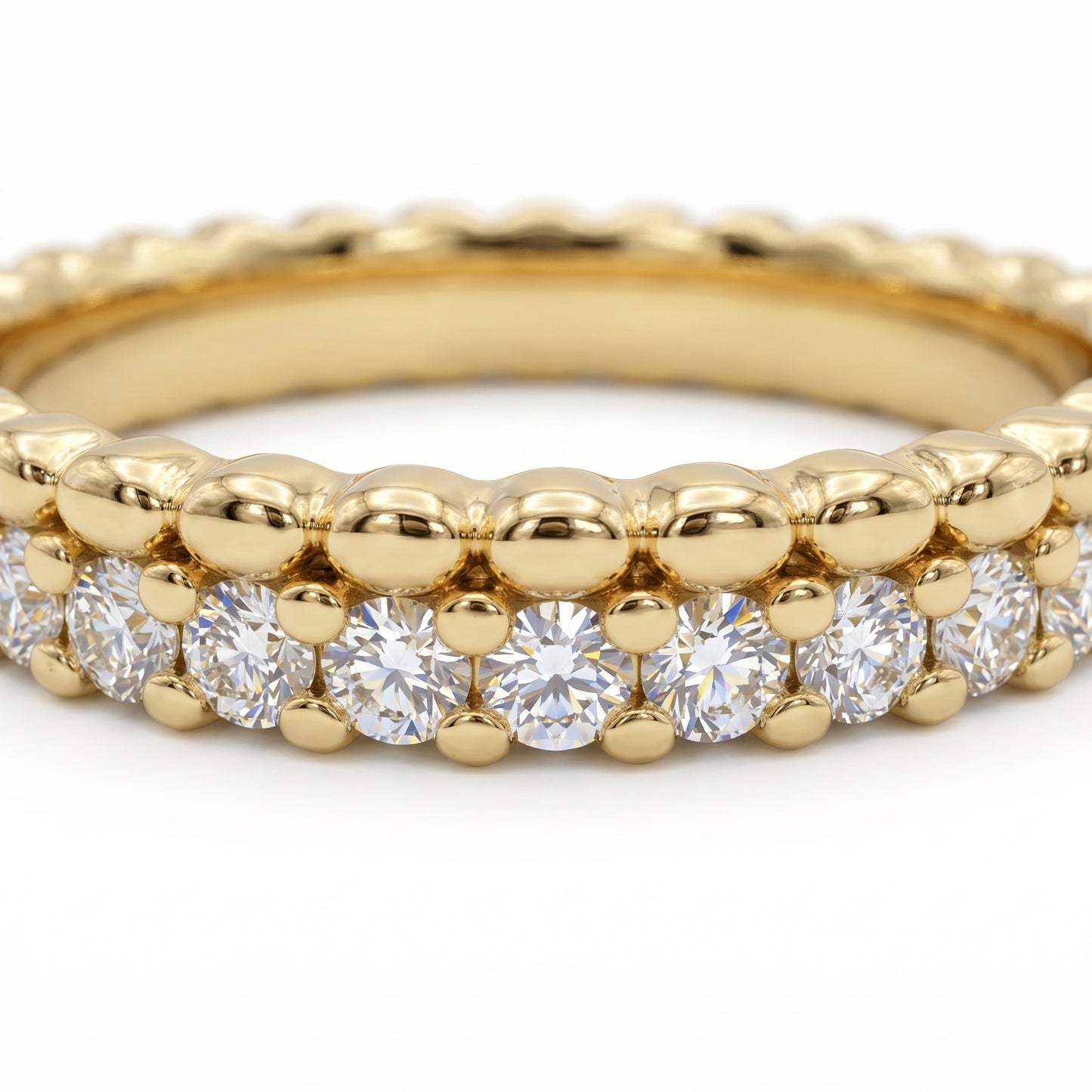 0.600ct Lab Grown Diamond Wedding Band, Full Eternity Diamond Ring