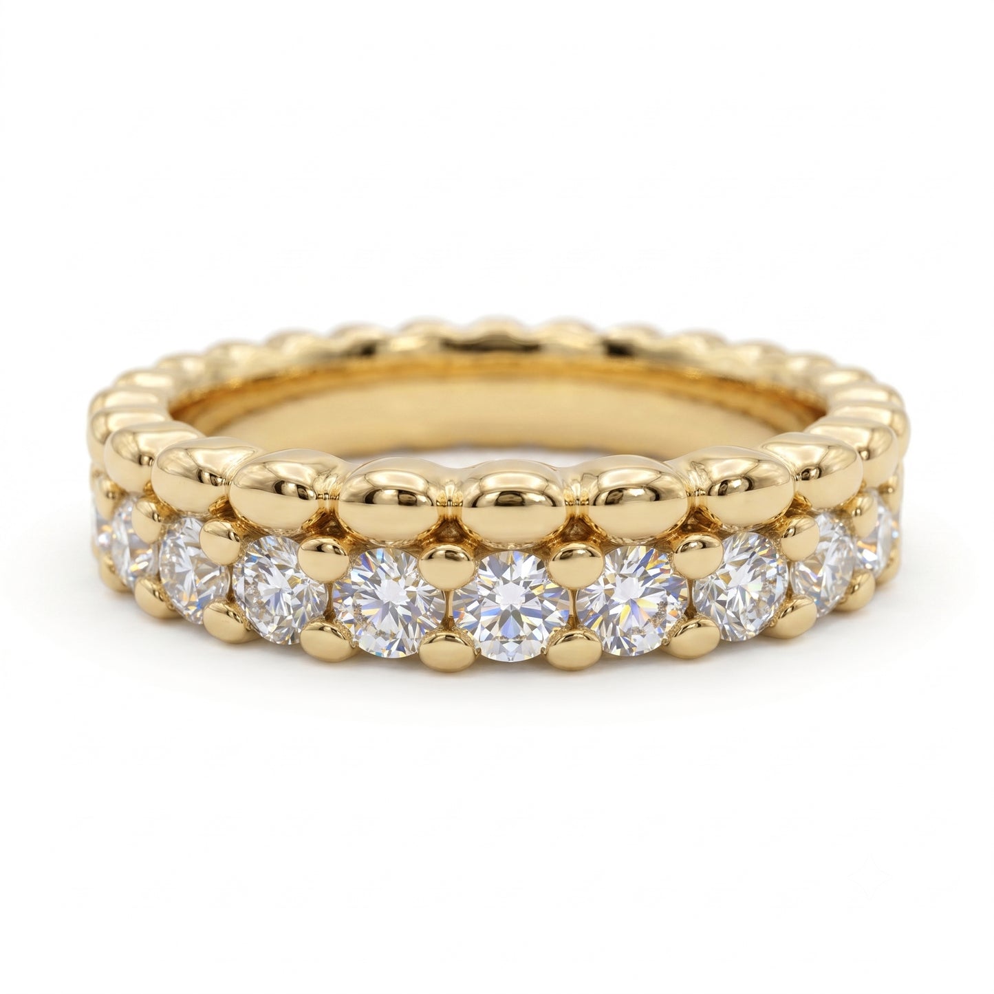 0.600ct Lab Grown Diamond Wedding Band, Full Eternity Diamond Ring