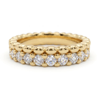0.600ct Lab Grown Diamond Wedding Band, Full Eternity Diamond Ring