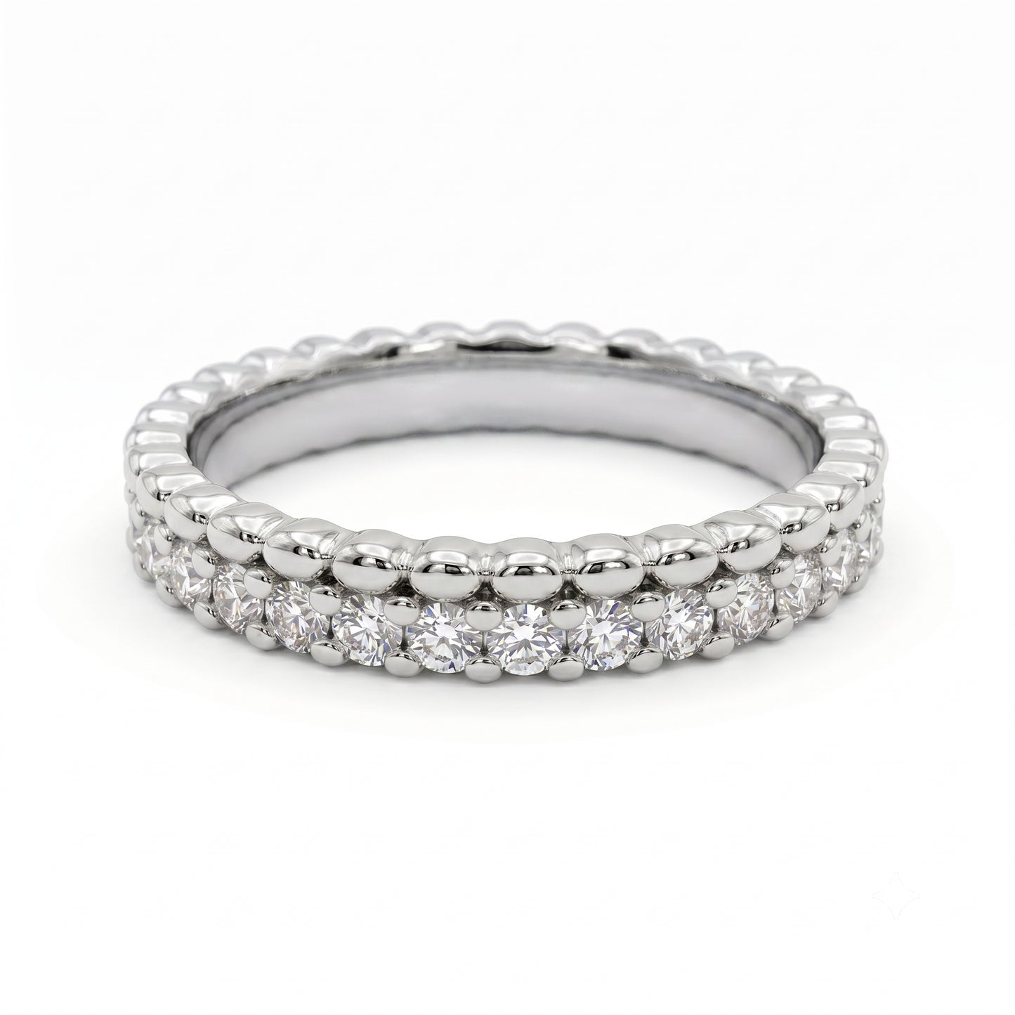 0.600ct Lab Grown Diamond Wedding Band, Full Eternity Diamond Ring