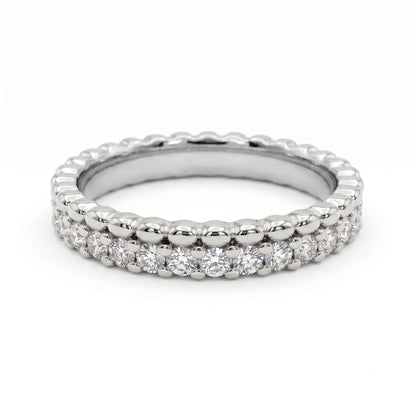 0.600ct Lab Grown Diamond Wedding Band, Full Eternity Diamond Ring