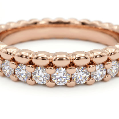 0.600ct Lab Grown Diamond Wedding Band, Full Eternity Diamond Ring