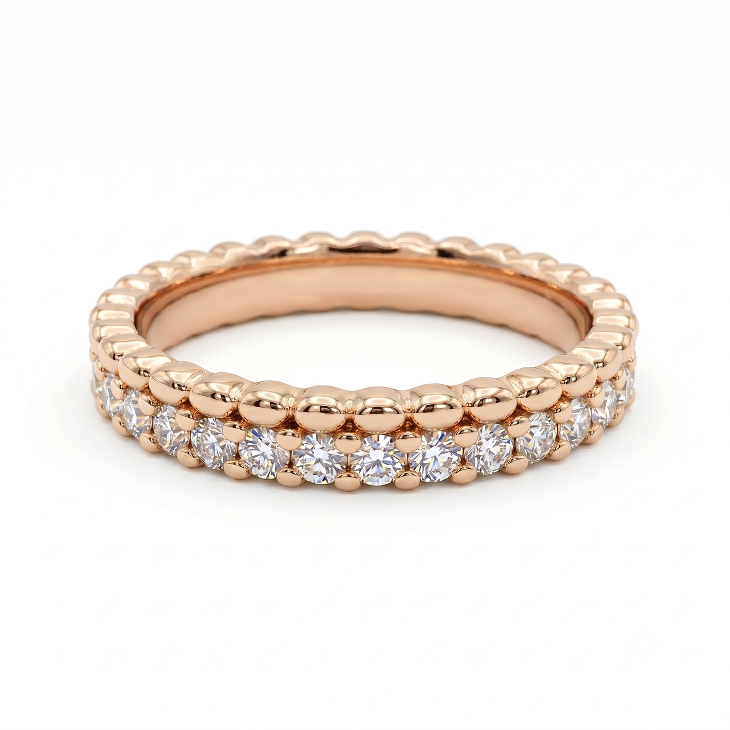 0.600ct Lab Grown Diamond Wedding Band, Full Eternity Diamond Ring
