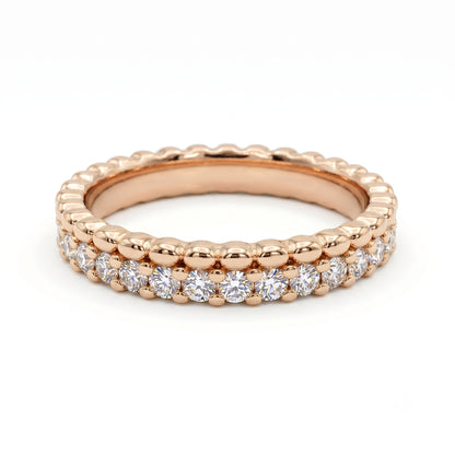 0.600ct Lab Grown Diamond Wedding Band, Full Eternity Diamond Ring