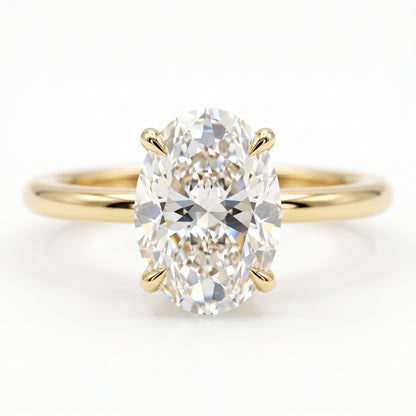 2.00ct Oval Cut Moissanite Engagement Ring