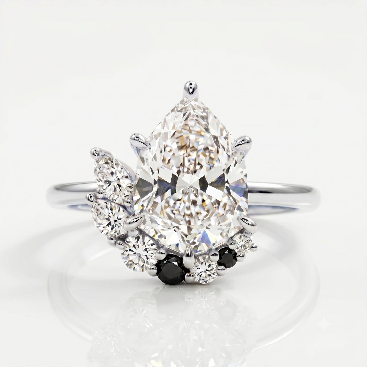 1.550ct Pear Cut Lab-Grown Diamond Engagement Ring