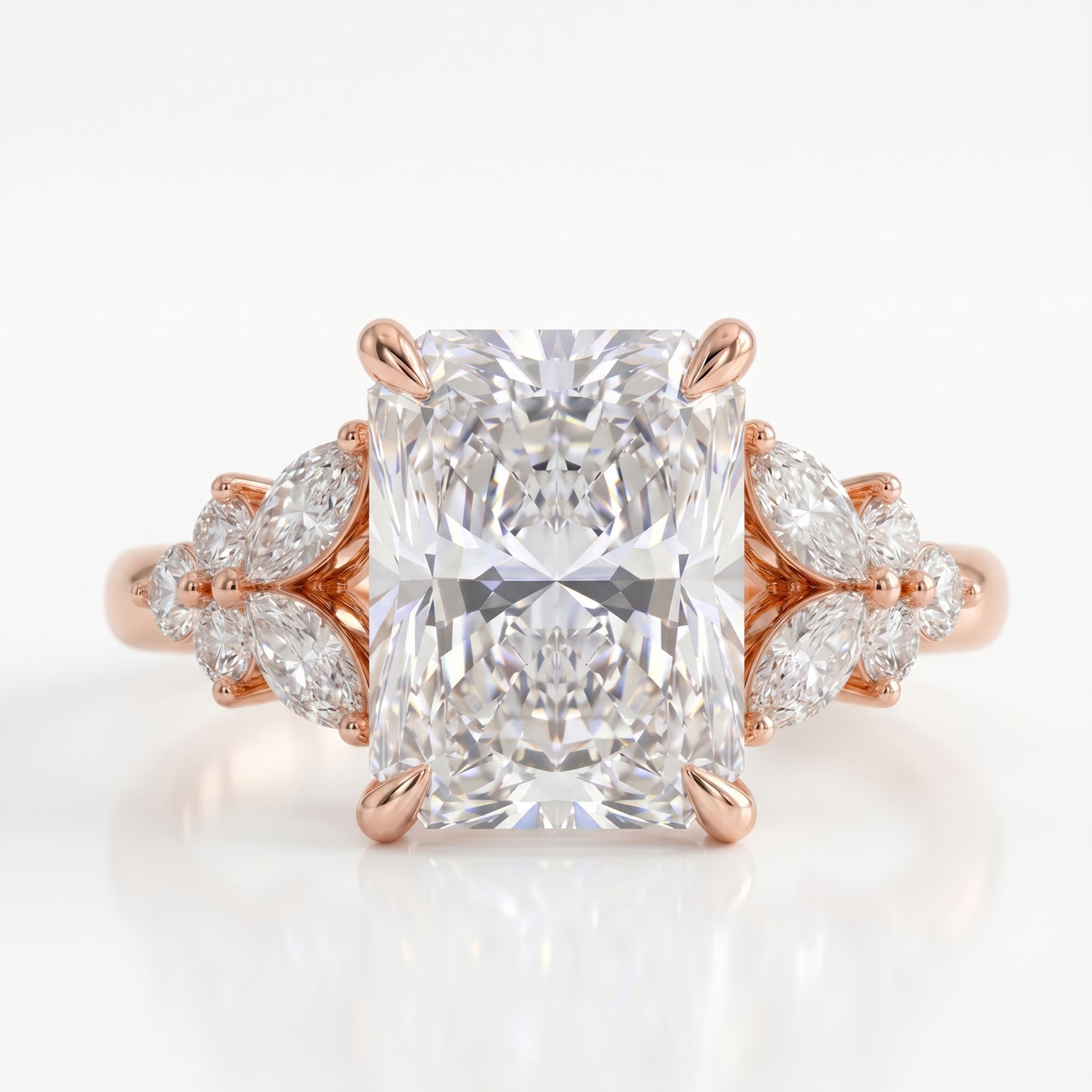 2.50 Ct Radiant Cut Lab-Grown Diamond Engagement Ring