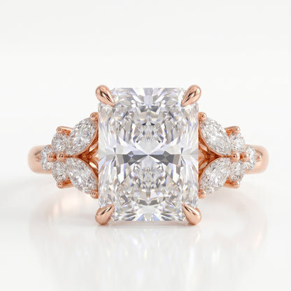 2.50 Ct Radiant Cut Lab-Grown Diamond Engagement Ring
