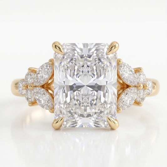 2.50 Ct Radiant Cut Lab-Grown Diamond Engagement Ring