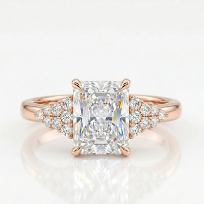 2.40 Ct Radiant Lab Grown Diamond Ring