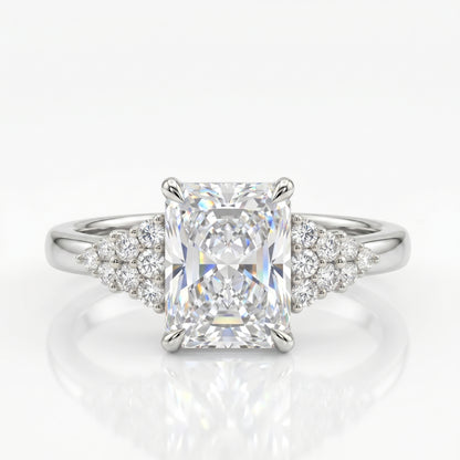 2.40 Ct Radiant Lab Grown Diamond Ring