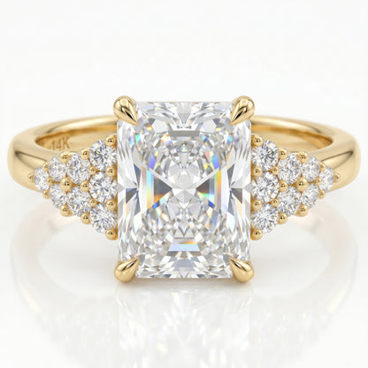 2.40 Ct Radiant Lab Grown Diamond Ring