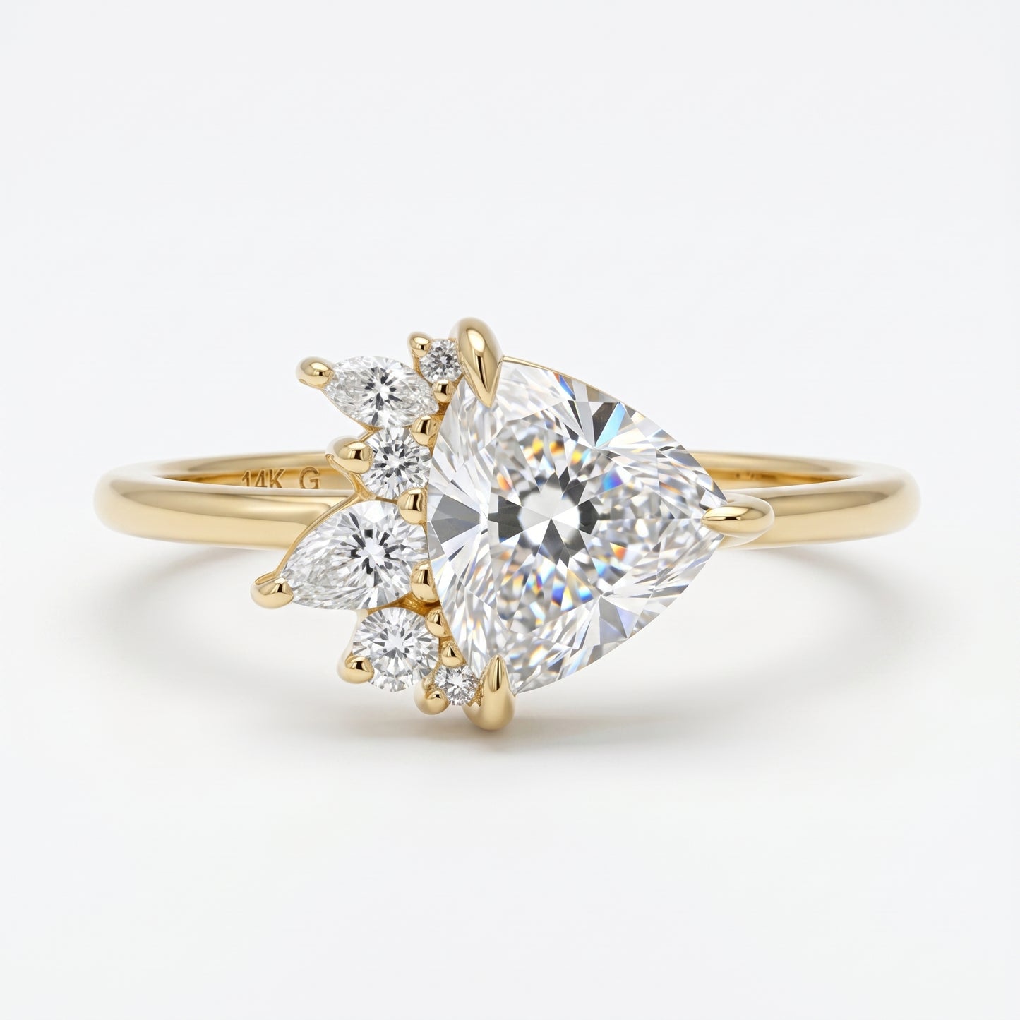 2.40 ct Trillion Cut Lab-Grown Diamond Engagement Ring
