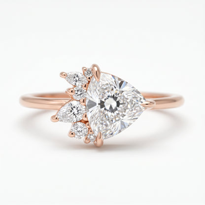 2.40 ct Trillion Cut Lab-Grown Diamond Engagement Ring