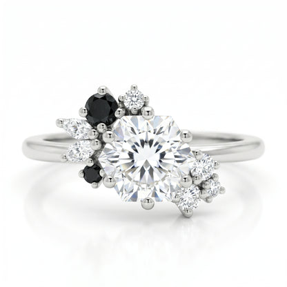 1.00ct Hexagon Cut Engagement Ring